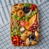 A brunch Charcuterie Board on a table